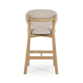 SCAUN DE BAR MIKKY MOON - TESATURA SI STEJAR - TAUPE - 53(L) x 57.5(l) x 97.5(h) cm - Img 6