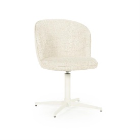 SCAUN ESMEE DONNA - TESATURA SI FIER - BEJ - 55.5(L) x 64.5(l) x 83(h) cm - Img 11