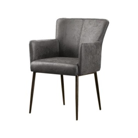 SCAUN IBIZA - METAL / MATERIAL - NEGRU / ANTRACIT - 59(L) X 87(H) X 56(L)