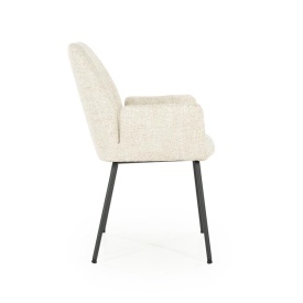 SCAUN INDY DONNA - TESATURA SI METAL - BEJ - 58(L) x 63(l) x 89(h) cm - Img 9