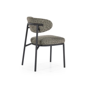 SCAUN JARI - METAL ȘI ȚESĂTURĂ - VERDE - 57(L) x 55(l) x 78(h) - Img 3