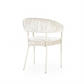 SCAUN LIZZY FEMME - TESATURA / METAL - CREM - 59(L) x 79(h) x 60.5(l) - Img 7