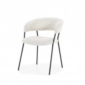 SCAUN LUKA - POLIESTER / METAL - ALB - 57(L) x 79(h) x 61.5(l) - Img 1