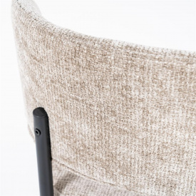 SCAUN OASIS - METAL / LEMN / TESATURA - BEJ - 54.5(L) x 78.5(h) x 59.5(l) - Img 6