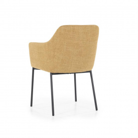 SCAUN PAUL - METAL / LEMN / TESATURA 100% POLIESTER - ANTRACIT - 58(L) x 82(h) x 60(l) - Img 5