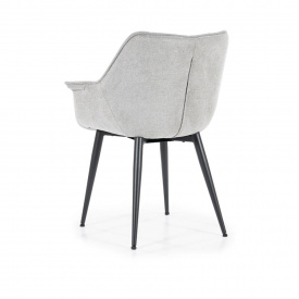 SCAUN SANDY - METAL / LEMN / TESATURA 100% POLIESTER - ALB MURDAR - 67(L) x 83(h) x 64.5(l) - Img 5