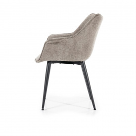 SCAUN SANDY - METAL / LEMN / TESATURA 100% POLIESTER - BEJ - 67(L) x 83(h) x 64.5(l) - Img 3