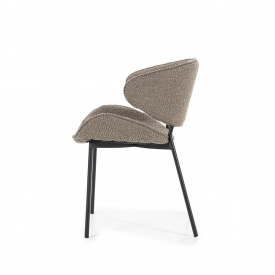 SCAUN TESS SPARK - METAL / LEMN / TESATURA - BEJ - 53(L) x 79(h) x 59(l) - Img 3
