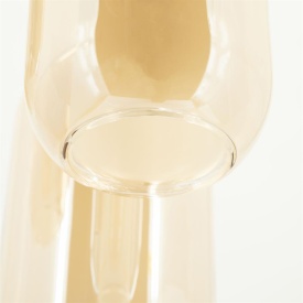 SHONA CLUSTER ROTUND - METAL SI STICLA - CHIHLIMBAR - 30(L) x 30(l) x 120(h) - Img 4