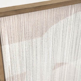 TABLOU YOKO MARE - LEMN/PANZA - ALB /BEJ/GOLD - 80(L) x 120(h) x 4(l) - Img 2