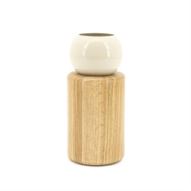 VAZĂ BELLOA - BEJ - 12(L) x 12(l) x 25(h)