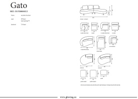 CANAPEA GATO - ( OT II + OT I) - 320(L) x 92(h) x 145(l) - Img 2