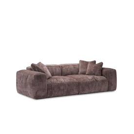 CANAPEA MILANO CU DOUA LOCURI - UMPLUTURA CU PUF DE GASCA - (1SA +1SA) - 286(L) x 80(h) x 125(l)