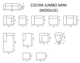COLTAR JUMBO MINI - (1SA - 1S + CHL) - 297(L) x 75(h) x 180(l) - Img 6