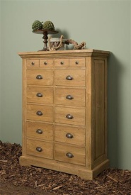 COMODA BOLOGNA - LEMN DE TEC RECICLAT - NATURAL - 88(L) x 120(h) x 43(l) - Img 2
