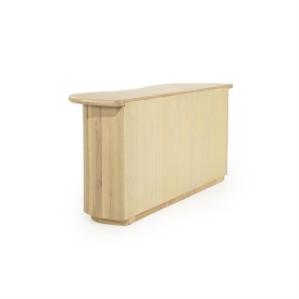 COMODA JOSH - LEMN SI FURNIR DE STEJAR - NATURAL - 180(L) x 50(l) x 80(h) cm - Img 4
