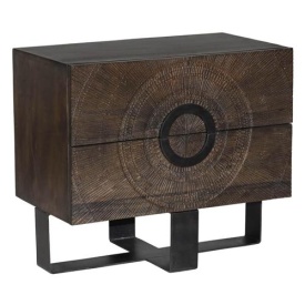 COMODA PADOVA - LEMN DE MANGO [FSC] - MARO - 80(L) x 70(h) x 45(l) - Img 1
