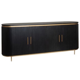 COMODA RIVELLO - LEMN DE MANGO [FSC] / METAL - NEGRU / AURIU - 210(L) x 85(h) x 45(l)