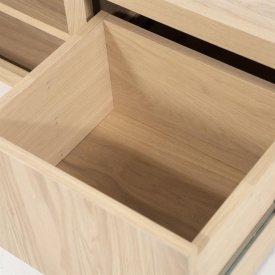 COMODA TV HELSINKI CM - LEMN SI FURNIR DE STEJAR - NATURAL - 200(L) x 42(l) x 45(h) cm - Img 7