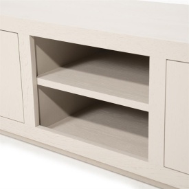 COMODA TV HELSINKI CM - LEMN SI FURNIR DE STEJAR - TAUPE - 200(L) x 42(l) x 45(h) cm - Img 5