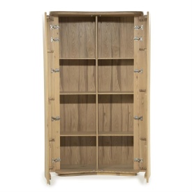 DULAP JOSH - LEMN SI FURNIR DE STEJAR - NATURAL - 120(L) x 50(l) x 210(h) cm - Img 6