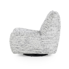FOTOLIU LOYS GREY BARKLEY - TESATURA, LEMN SI METAL - GRI - 91(L) x 75(l) x 85(h) cm - Img 3