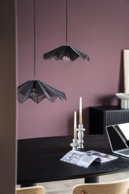 LAMPA SUSPENDATA VARJO MICA - METAL - NEGRU - 40(L) x 13.5(h) x 40(l) - Img 3