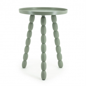 MASA LATERALA BEAN - METAL - VERDE - Ø35.5 x 48(h) - Img 1