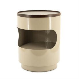 MASĂ LATERALĂ TONDO - GRI TAUPE - 37(L) x 37(l) x 45(h) - Img 2