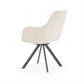 SCAUN BLISS - METAL / LEMN / TESATURA 100% POLIESTER - CREM - 59.5(L) x 88(h) x 66(l) - Img 4