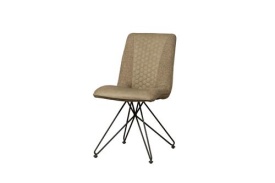 SCAUN CAPRI - METAL / MATERIAL - NEGRU / MARO - 62(L) X 87(H) X 48(L)