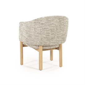 SCAUN CU COTIERA - MICHA - TAUPE NORI - 66(L) x 66(l) x 79(h) - Img 5