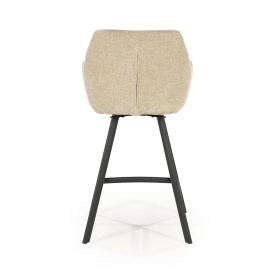 SCAUN DE BAR BLISS CU COTIERĂ - GRI TAUPE - 52(L) x 56.5(l) x 96.5(h) - Img 6