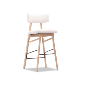SCAUN DE BAR GLOV - LEMN [FSC] / MATERIAL - CULOARE LA ALEGERE - 51(L) x 95/107(h) x 57(l)