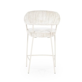 SCAUN DE BAR LIZZY FEMME - TESATURA SI METAL - BEJ - 55(L) x 53(l) x 96(h) cm - Img 6