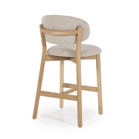 SCAUN DE BAR MIKKY MOON - TESATURA SI STEJAR - TAUPE - 53(L) x 57.5(l) x 97.5(h) cm - Img 7