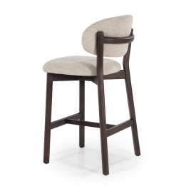 SCAUN DE BAR MIKKY MOON - TESATURA SI STEJAR - TAUPE - 53(L) x 57.5(l) x 97.5(h) cm - Img 4