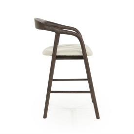 SCAUN DE BAR RAYVEN - LEMN DE FRASIN SI TESATURA - MARO - 55(L) x 61(l) x 94(h) cm - Img 9