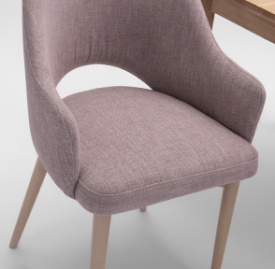 SCAUN ELSIE - LEMN / TESATURA - CULOARE LA ALEGERE - 56(L) x 87(h) x 60(l) - Img 3