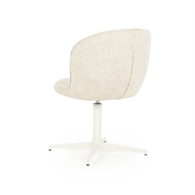 SCAUN ESMEE DONNA - TESATURA SI FIER - BEJ - 55.5(L) x 64.5(l) x 83(h) cm - Img 6