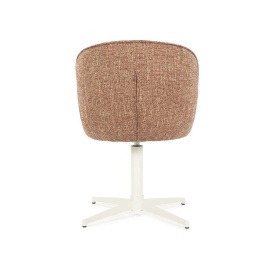 SCAUN ESMEE DONNA - TESATURA SI FIER - ROŞU - 55.5(L) x 64.5(l) x 83(h) cm - Img 6