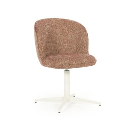 SCAUN ESMEE DONNA - TESATURA SI FIER - ROŞU - 55.5(L) x 64.5(l) x 83(h) cm - Img 11