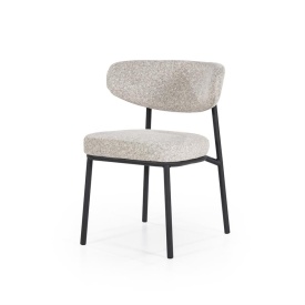 SCAUN JARI - METAL ȘI ȚESĂTURĂ - BEJ - 57(L) x 55(l) x 78(h) - Img 1