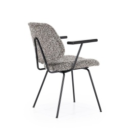 SCAUN JON CU COTIERA MAYWOOD - TESATURA SI METAL - TAUPE - 62(L) x 57.5(l) x 82(h) cm - Img 8