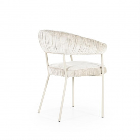SCAUN LIZZY FEMME - TESATURA / METAL - CREM - 59(L) x 79(h) x 60.5(l) - Img 8
