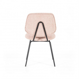 SCAUN LYNN - METAL / LEMN / TESATURA 100% POLIESTER - ROZ - 49.5(L) x 82(h) x 58(l) - Img 8