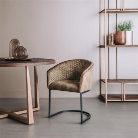 SCAUN PELLARO ADORE - METAL / MATERIAL - NEGRU / VERDE - 56(L) X 79(H) X 57.5(L) - Img 2