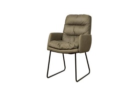 SCAUN TORO CABO - METAL / MATERIAL - NEGRU / VERDE - 72(L) X 90(H) X 59(L)