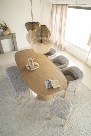 TABURET - LOTTIE - GRI TAUPE NORI - 48(L) x 48(l) x 45(h) - Img 9