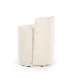 TABURET MARQUE - ȚESĂTURĂ, LEMN ȘI FIER - BEJ - 43(L) x 48(l) x 63(h) - Img 2